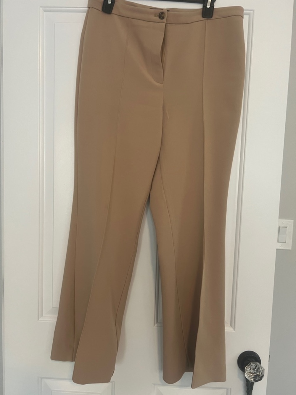 Ann Taylor Boot-Cut Dress Pants in Camel